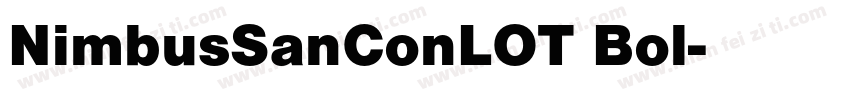 NimbusSanConLOT Bol字体转换